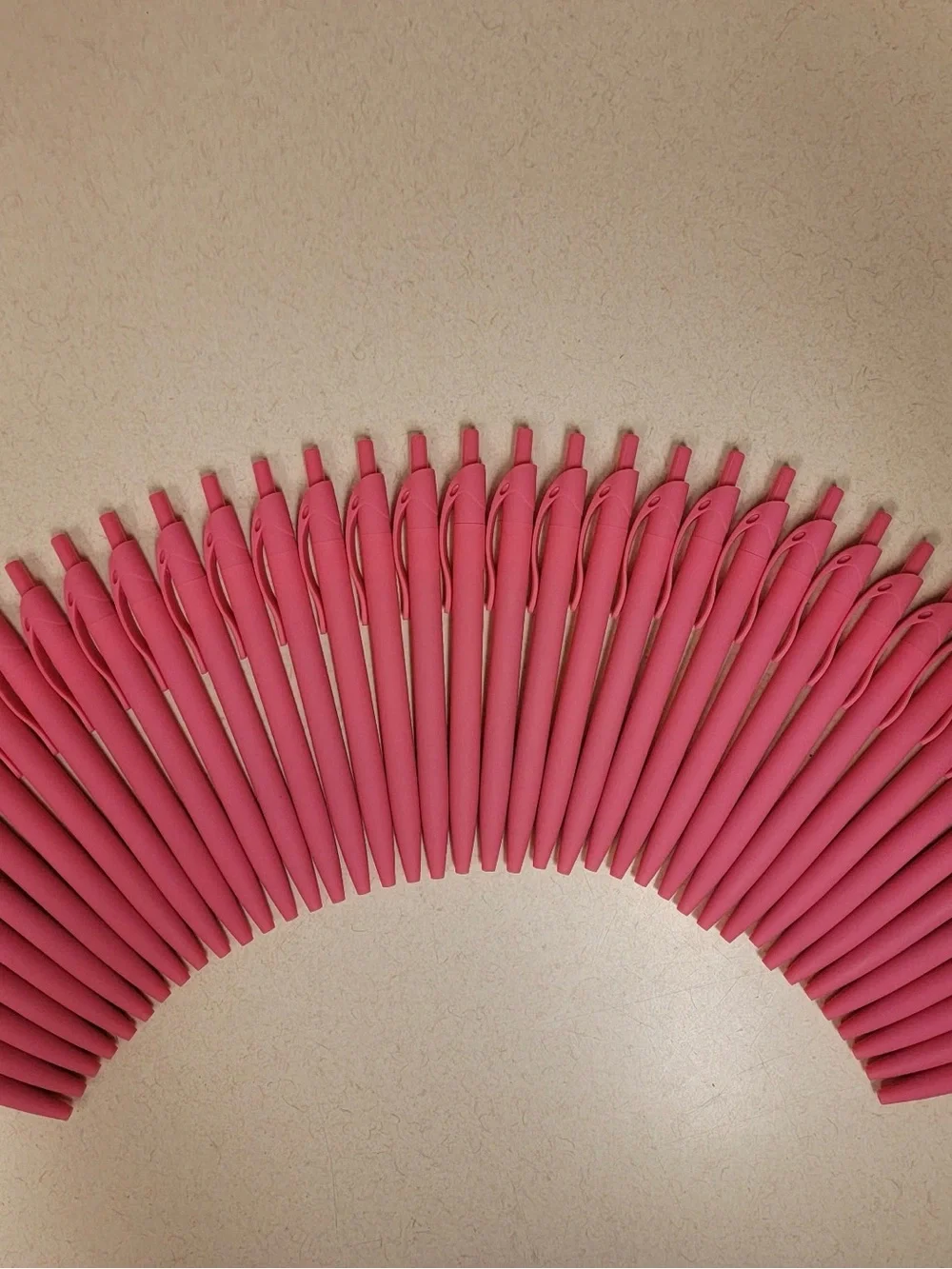 Set of 40 - Pink Click Ballpoint Pen - Med Point Black Ink